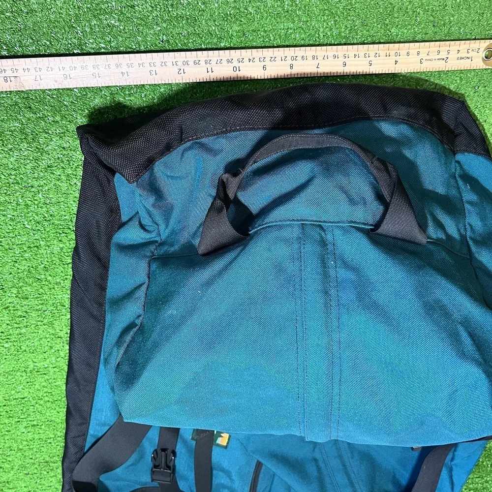 Vintage LL Bean Duffel Bag Aqua XXL Canvas Hidden Backpack Straps convertible